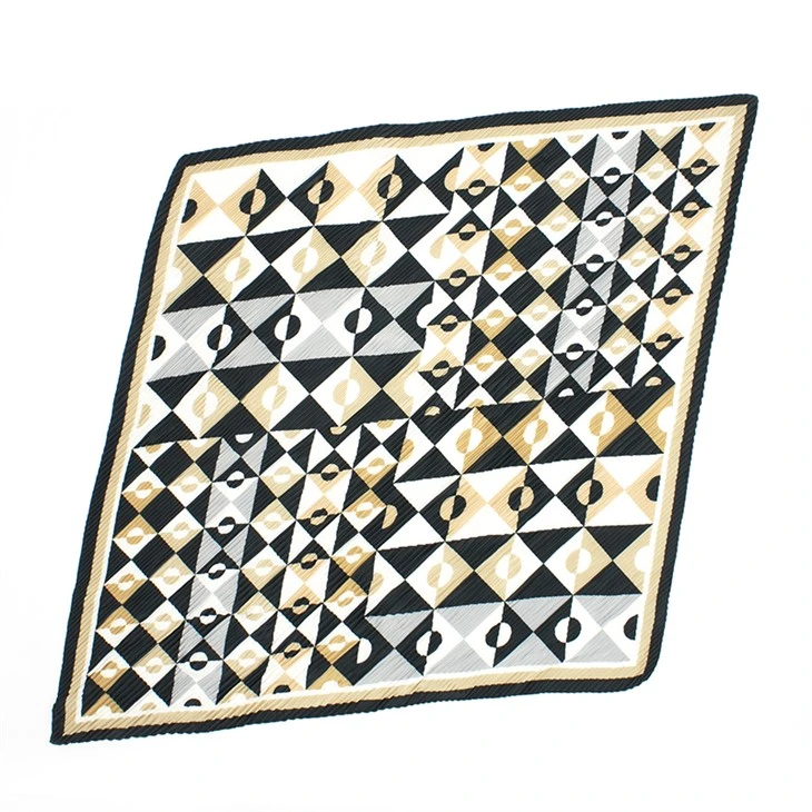 Check Crinkled Bandana S031